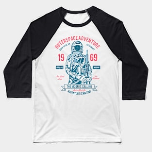 Outer Space Adventurer Vintage Design Baseball T-Shirt